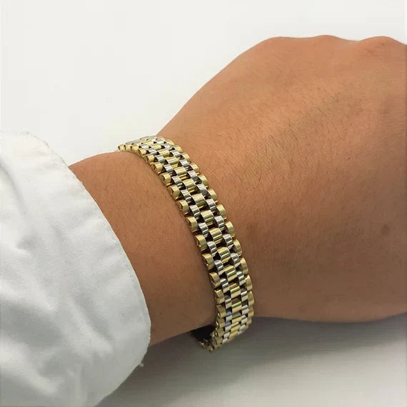 ✨ Royal Gold – 9ct Yellow Gold Rolex-Style Bracelet
