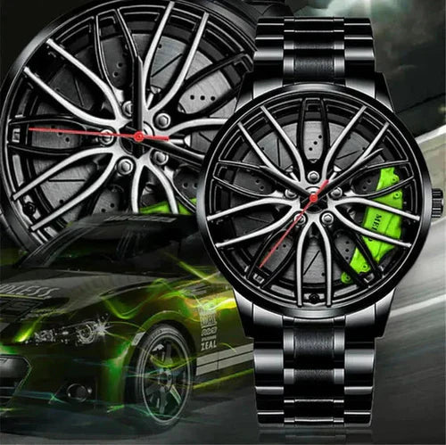Stainless Steel Wheel Watch – Where Style Meets Motion